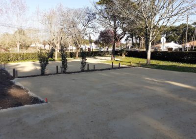 Parking en sablage